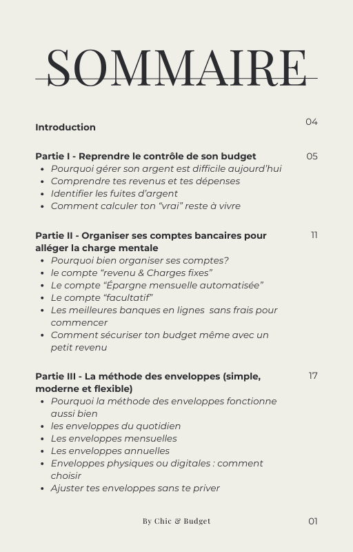 PACK COMPLET : Ebook "Maîtriser ton Budget" + Trackers
