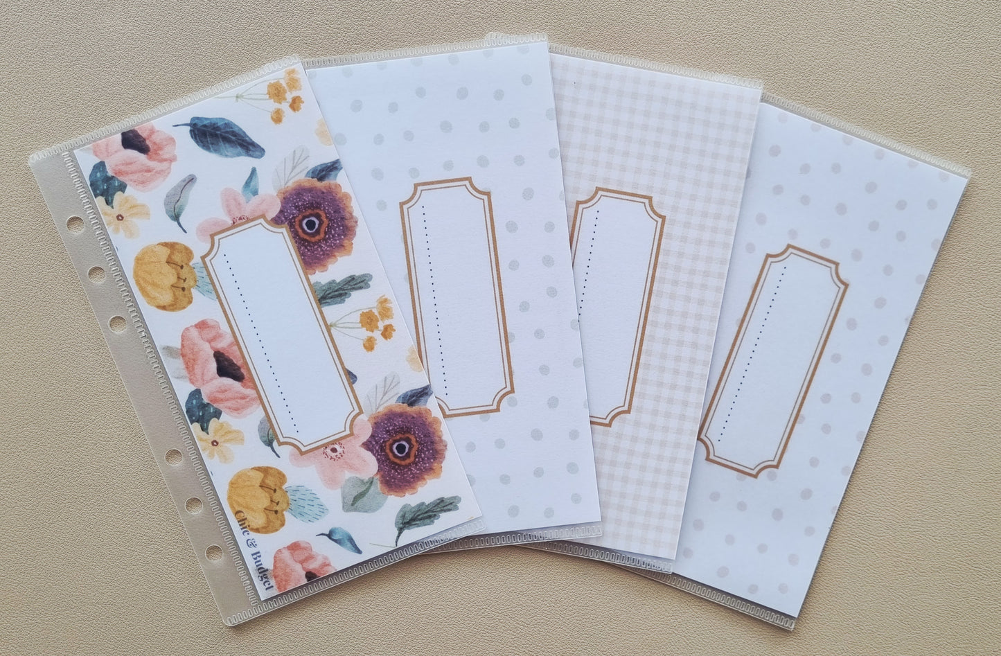 Pack de 4 Enveloppes - A6 + Trackers