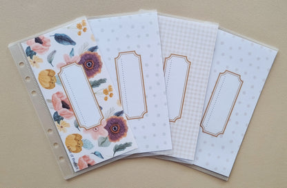 Pack de 4 Enveloppes - A6 + Trackers