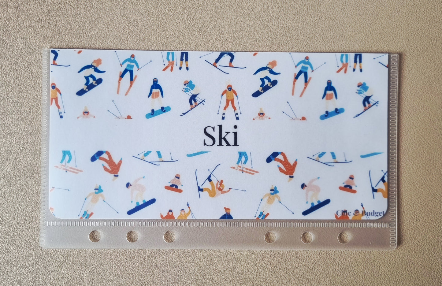 Enveloppe " Ski" - A6 (2 designs)