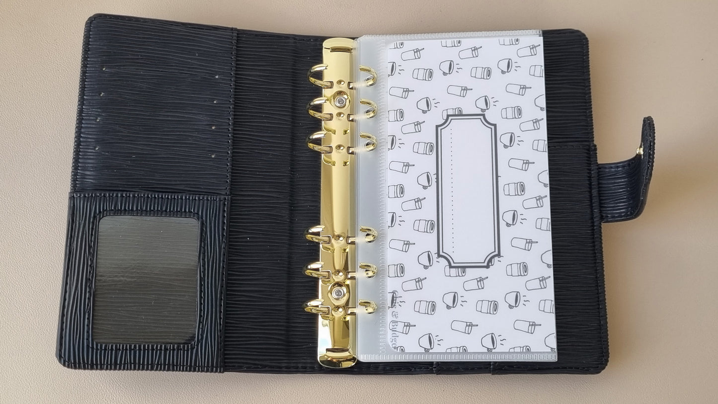 classeur A6 en cuir - Collection Sophie