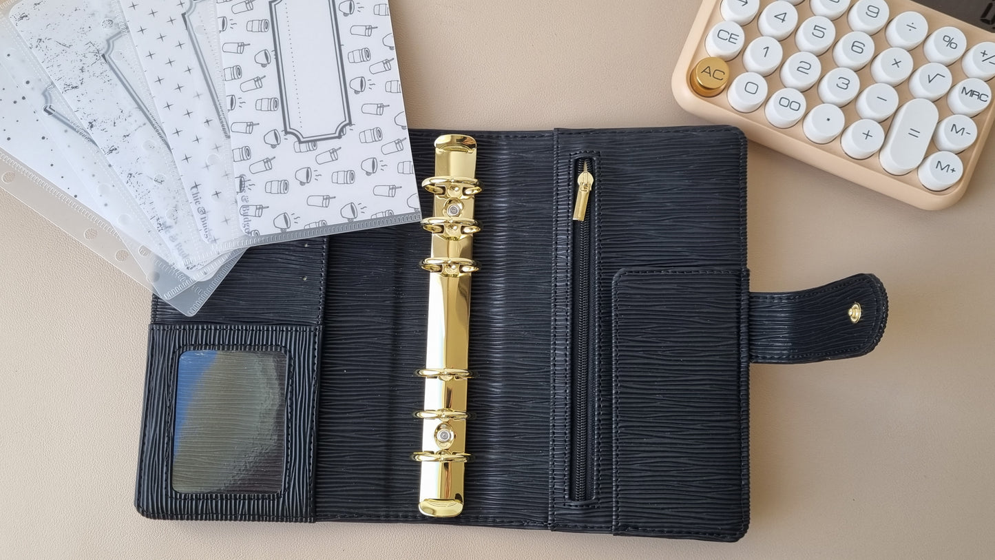 classeur A6 en cuir - Collection Sophie