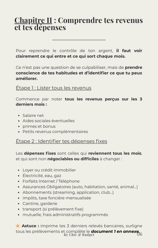 PACK COMPLET : Ebook "Maîtriser ton Budget" + Trackers